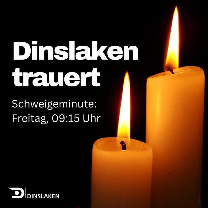 — Schweigeminute im Stadtgebiet Dinslaken —